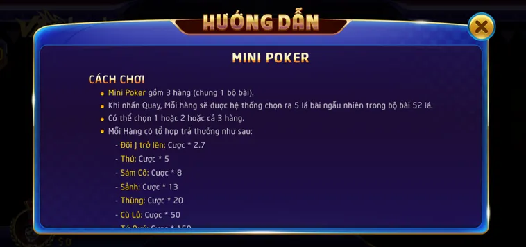 Table Game Mini Poker Tại VaoBet Chinh Phục Đỉnh Cao Chiến Thuật Cực Kỳ Hấp Dẫn