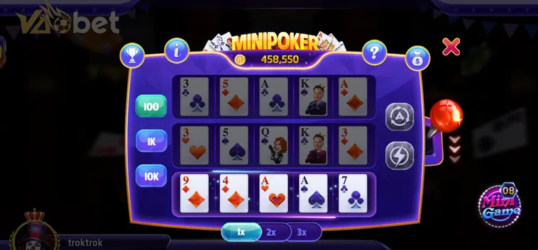Table Game Mini Poker Tại VaoBet Chinh Phục Đỉnh Cao Chiến Thuật Cực Kỳ Hấp Dẫn