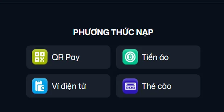Nạp rút đa kênh an toàn - tiện lợi - bảo mật.