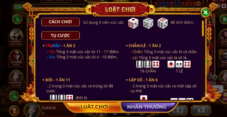 Trải Nghiệm Đỉnh Cao Table Game Sicbo Tài Phú Tại Vaobet Với Cơ Hội Thắng Lớn