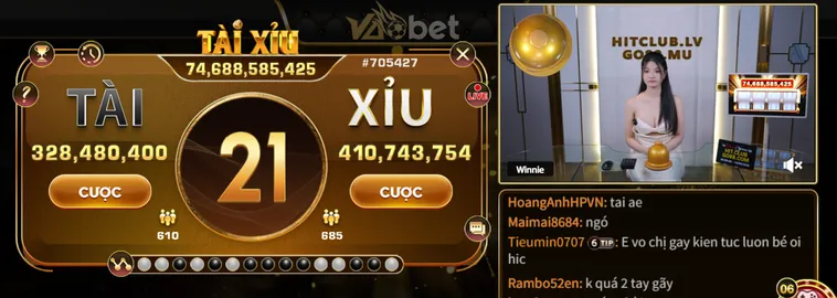 Trải Nghiệm Đỉnh Cao Với Sảnh Game Tài Xỉu Live Tại VaoBet Siêu Hấp Dẫn