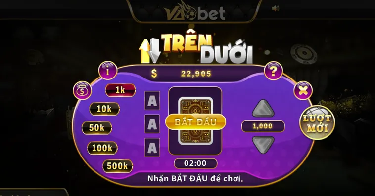 Trải Nghiệm Cá Cược Game Nhanh Trên Dưới Tại VaoBet Đỉnh Cao Nhất Hiện Nay
